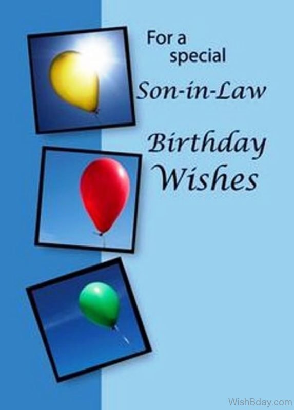 For A Special Son In Law Birthday Wishes