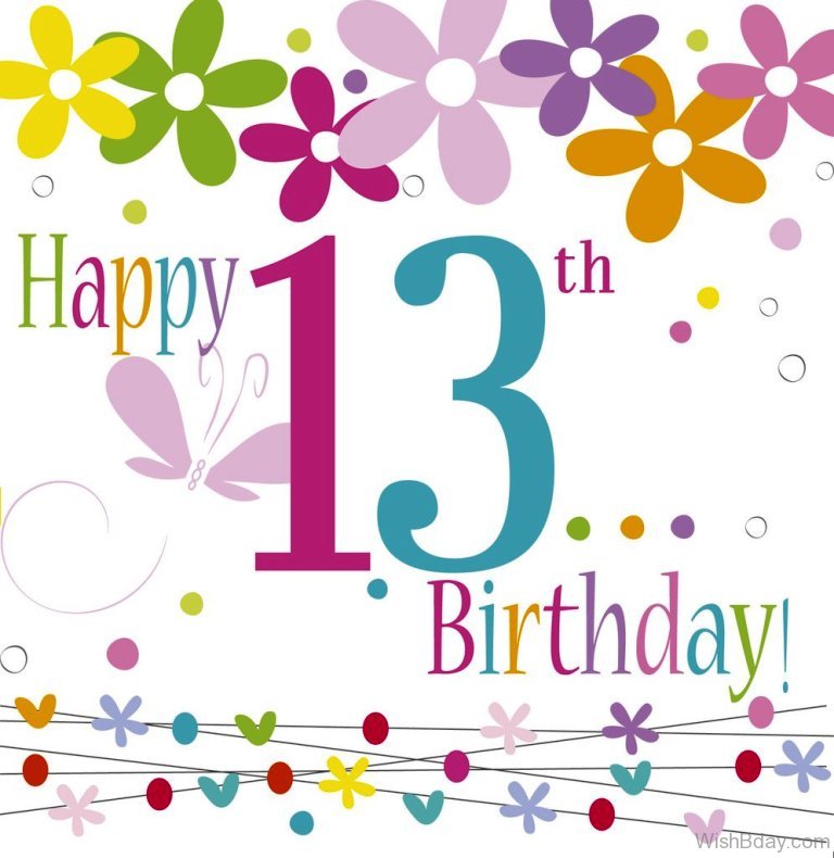 62 13th Happy Birthday Wishes.