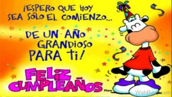 Happy Birthday In Spanish