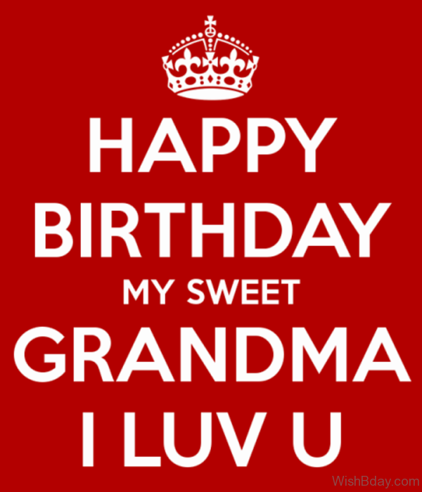 Happy Birthday My Sweet Grandma