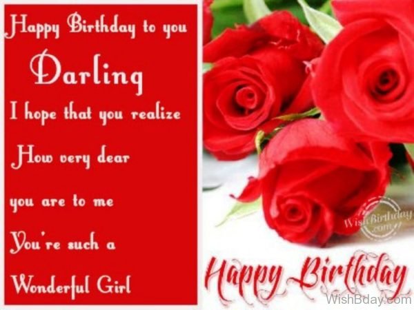 Happy Birthday To You Darling