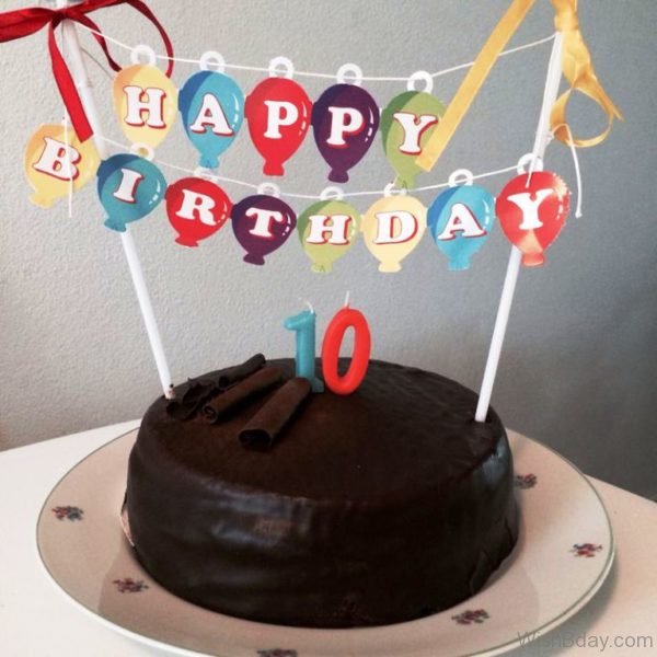 Happy Birthday With Chocolate Cake 2