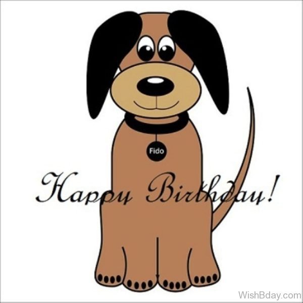 Happy Birthday With Dog Image