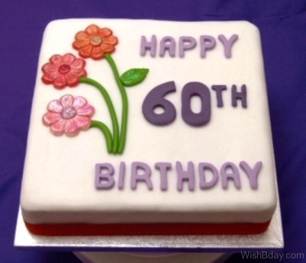 Sixty Birthday Wishes With Cake