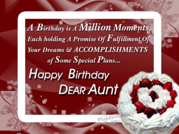 Wishing You Many Happy Returns Of The Day My Dear Aunt
