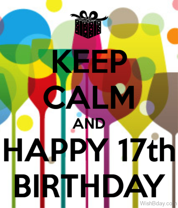 Keep Calm And Happy Seventh Birthday