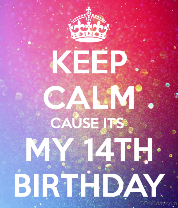 Keep Calm Cause Its My Fourteenth Birthday