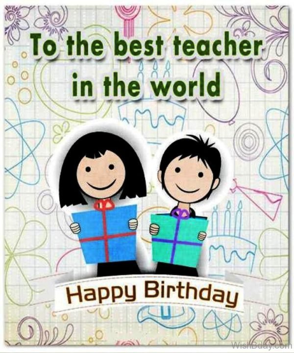 To The Best Teacher In The World