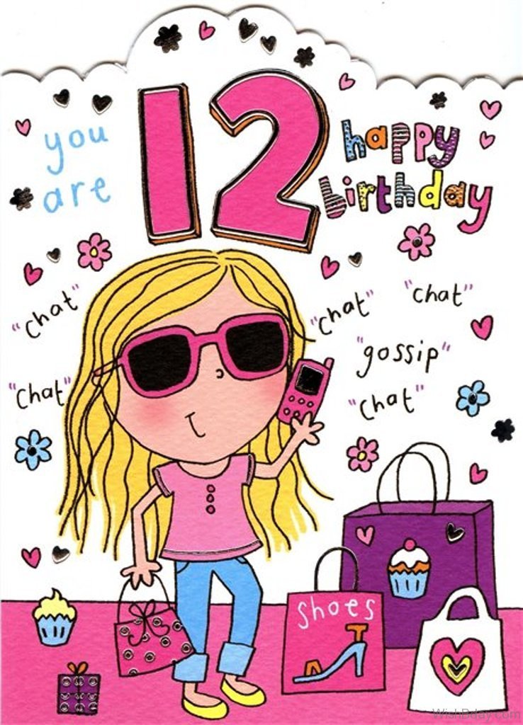 Happy 12th Birthday Printable