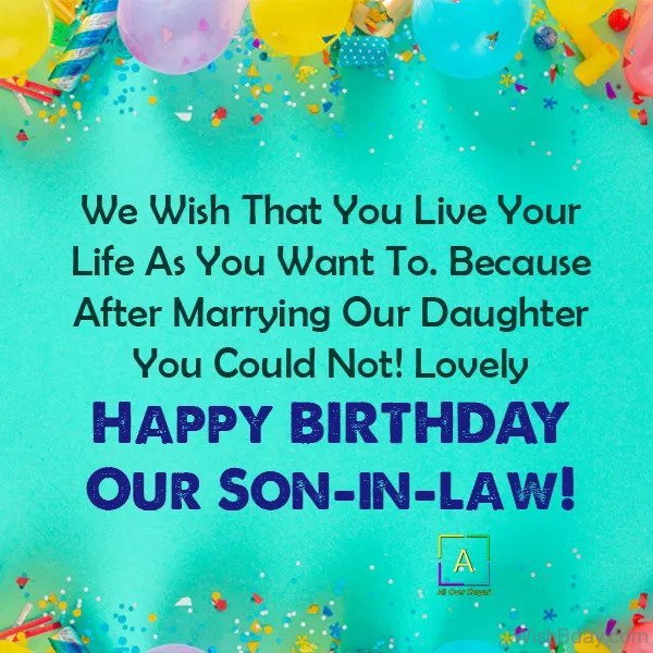 Birthday Wishes For Son In Law From Mother In Law AOS