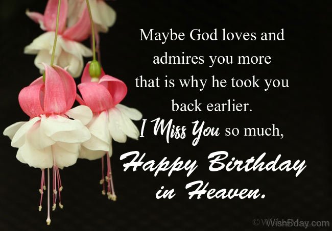 Happy Birthday in Heaven Messages