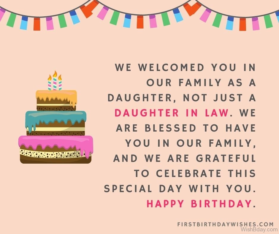 Birthday wishes for daughter in law 4