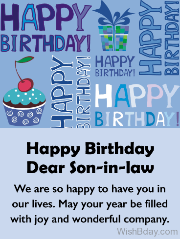 Happi birthday wishes for son in law3