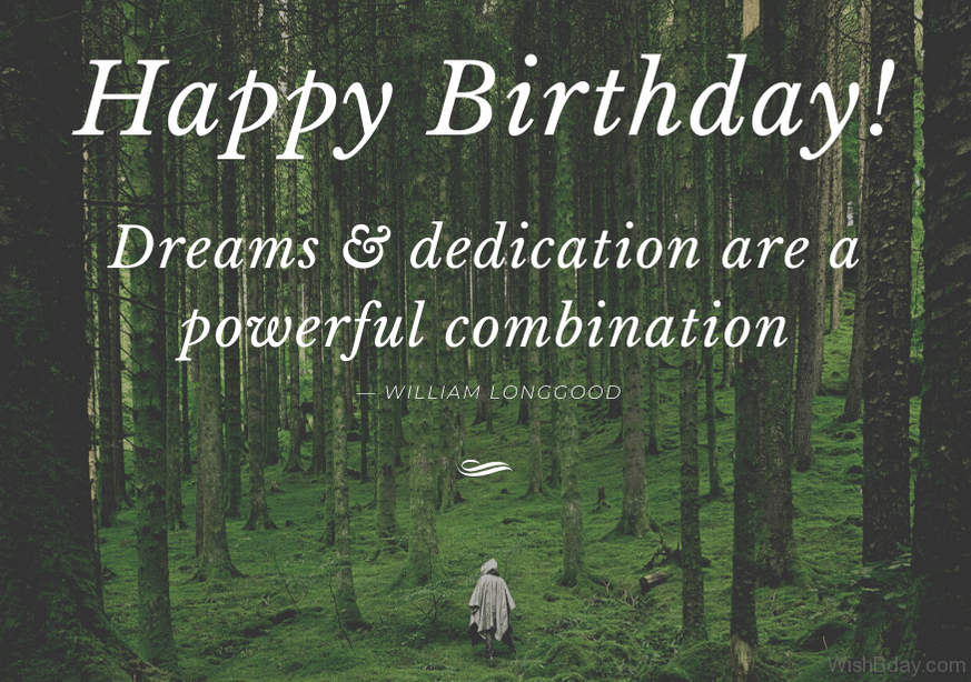 Inspirational birthday message