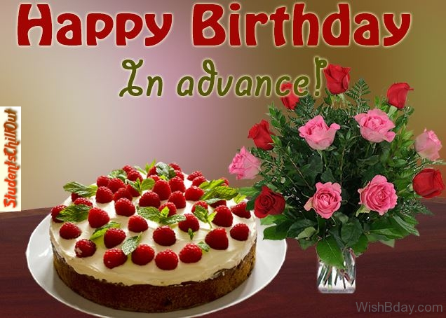 Advance Happy birthday