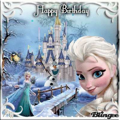 Elsa Frozen Happy Birthday Quote