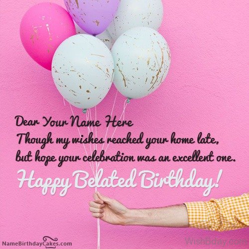 Belated birthday wish