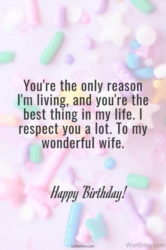 Sweet Birthday Wishes For Wife